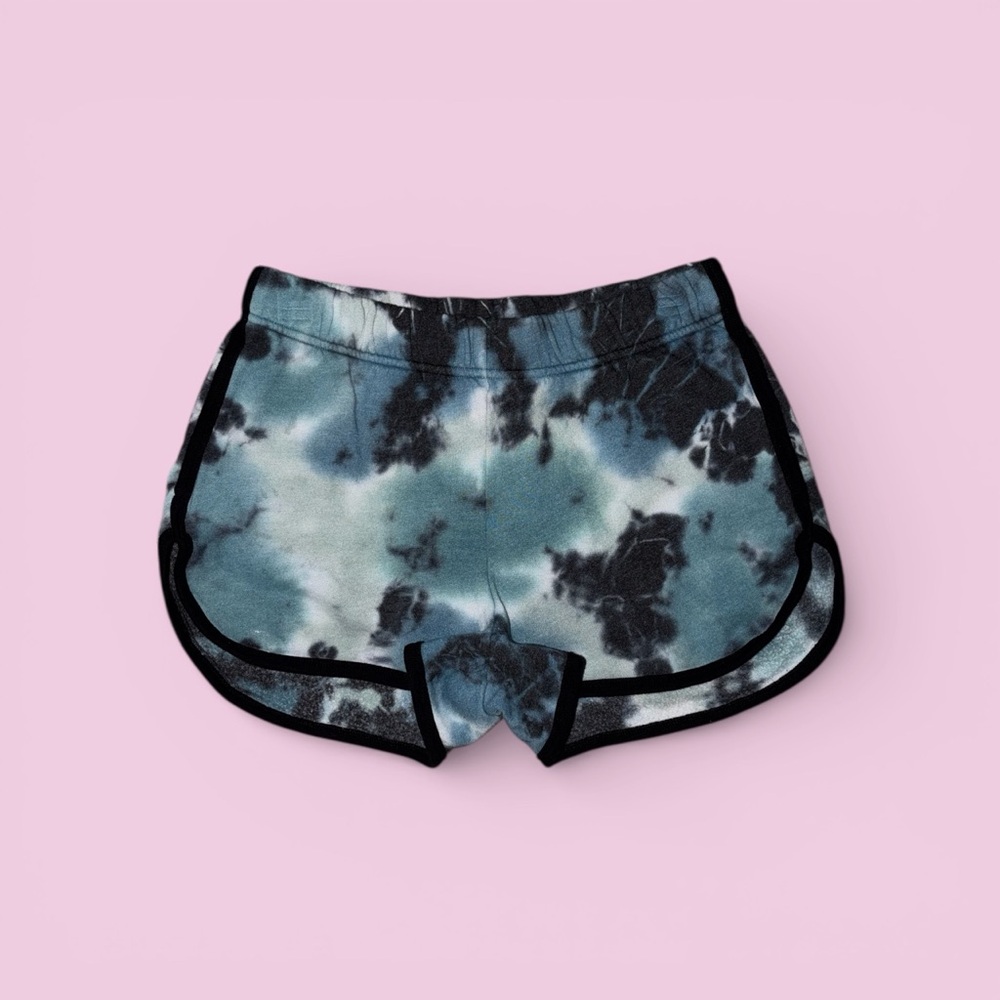 PINK Victoria's Secret Tie-Dye Shorts - Black and Blue